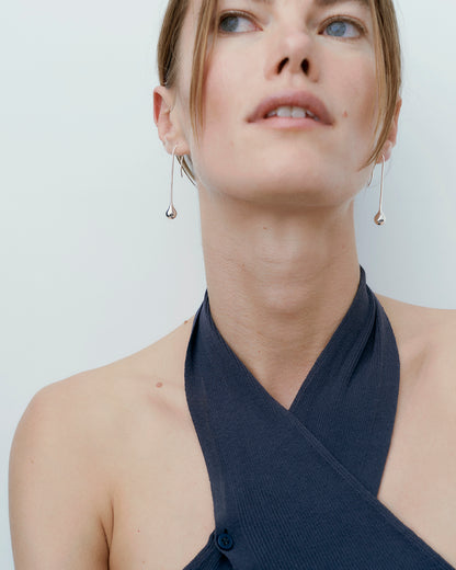 Datura Long Drop Earrings